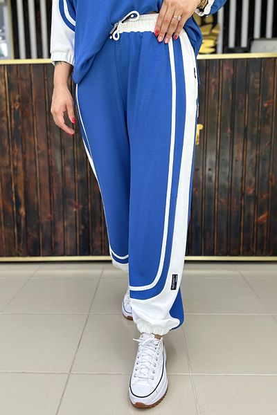 GÖKSEL Indigo Cotton Pants Big Size