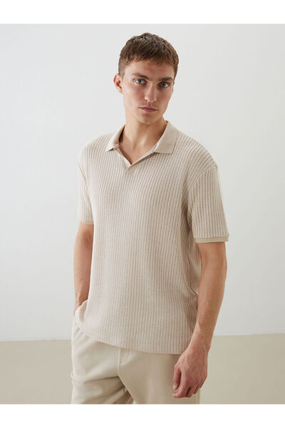 LC Waikiki Ανδρικό μπλουζάκι με γιακά πόλο νέας σεζόν - S5J164Z8