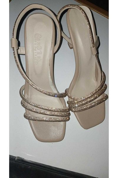 bescobel Stoned Asrın Evening Dress 8 cm Sandals
