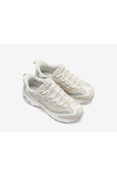 SKECHERS D'lites - Smooth Nostalgia 150537-NTGY Kadın Bej Sneakers -SPARKSOLE