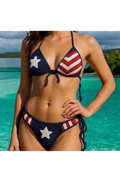 Charme Elegant Hand knitted bikini set