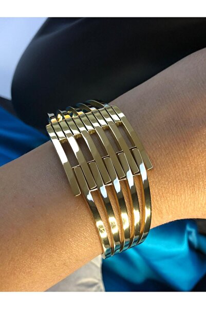 vogutima jewelery&silver by timuçin mavili Kaburga Bilezik 6 Sıralı Çelik Alt...