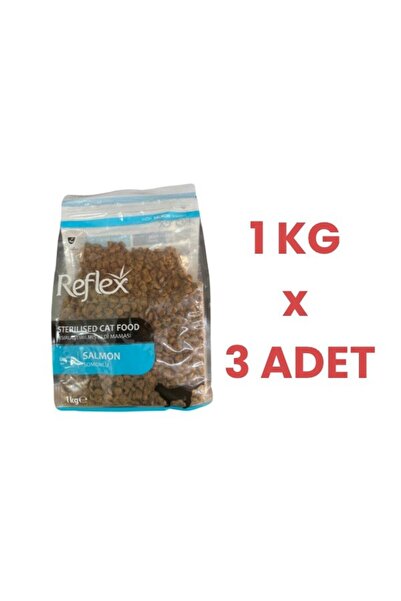 Reflex Somonlu ve Pirinçli Kısırlaştırılmış Kedi Maması 1 Kgx3Adet