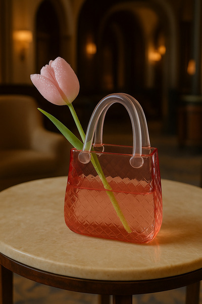 ArzzHome Dekoratif Cam Çanta 2 – Renkli Cam Vazo Serisi