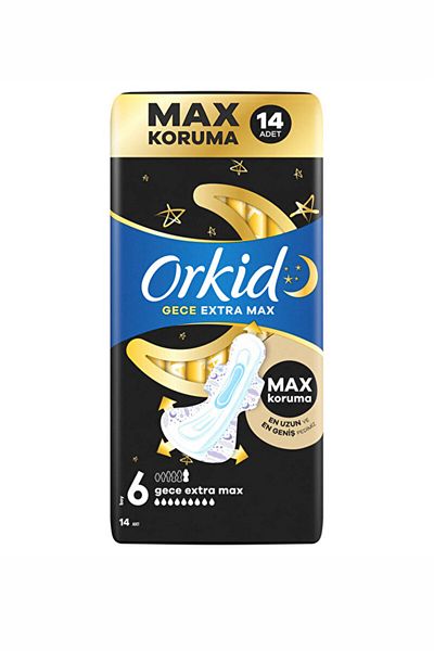 Orkid Ultra Extra 4 Pack Night Extra Max 14 Pieces