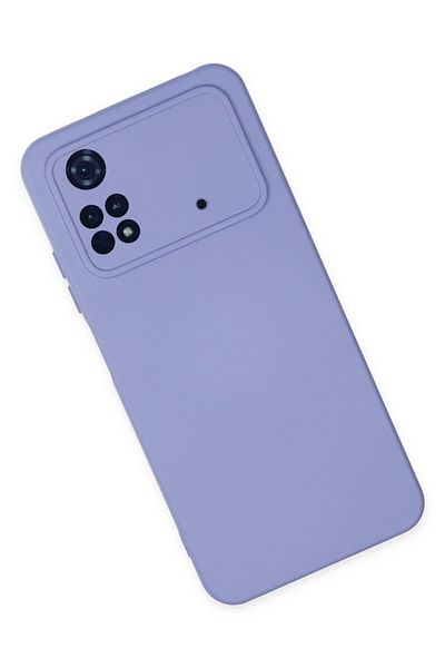 CepteToptan حافظة هاتف Xiaomi Poco M4 Pro 4G من السيليكون المخملي الداخلي - أرجواني - MKİ1171-8887