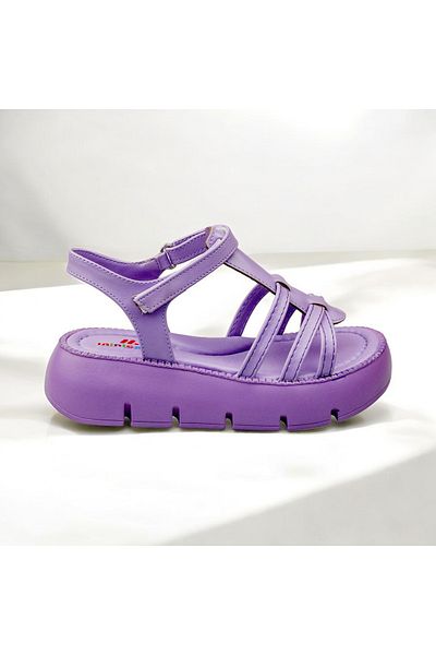 JOJO KIDS Girl's Thick Sole Sandals, Velcro and Very Light Sandals, Flexible Sandals