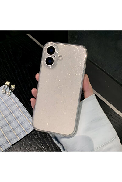 HYPERSOFT حافظة سيليكون شفافة لامعة ومتوافقة مع هاتف آيفون 16 (6.1 بوصة)