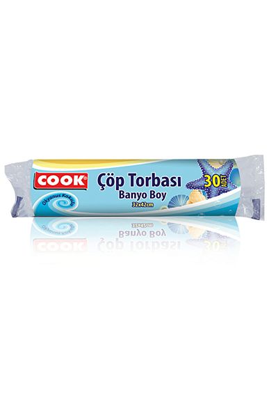 Cookc Cook Garbage Bag Bathroom Size Ocean Scented 30's