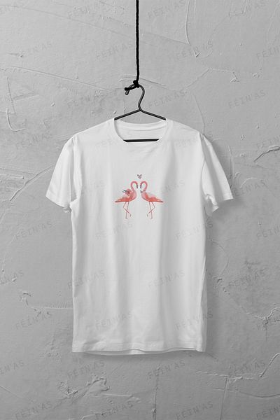 feinas Γυναικείο Tshirt - Ζευγάρι Flamingo