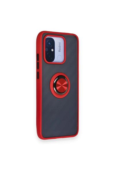 CepteToptan غطاء حماية سيليكون مونتريال لهاتف Xiaomi Redmi 12C - أحمر - MKİ6493-9991