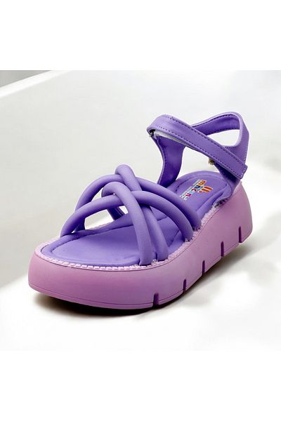 JOJO KIDS Girl's Thick Sole Sandals, Velcro and Very Light Sandals, Flexible Sandals