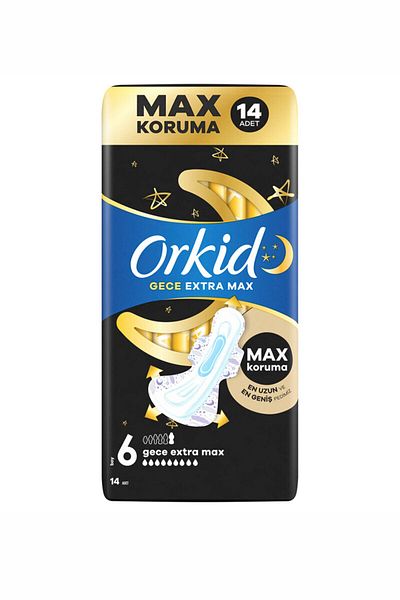 Orkid Ultra Extra 4 Pack Night Extra Max 14 Pieces
