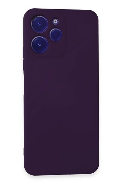 CepteToptan حافظة هاتف Xiaomi Redmi 12 مصنوعة من السيليكون المخملي الداخلي - أرجواني - MKİ7203-9618