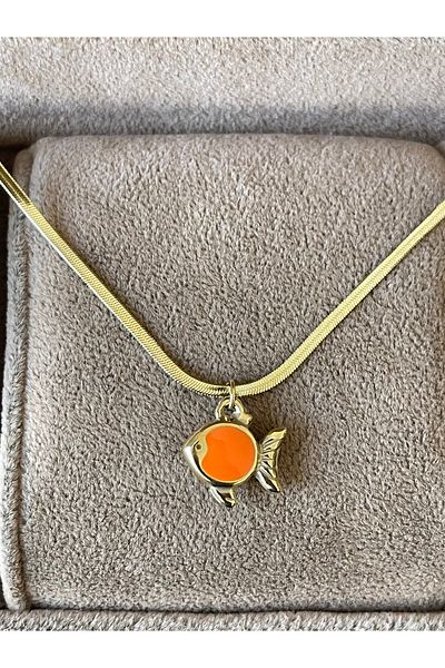 Rupen Kraft 316 Lsurgical Steel Special Design Colorful Fish Stainless Tarnish Steel Necklace