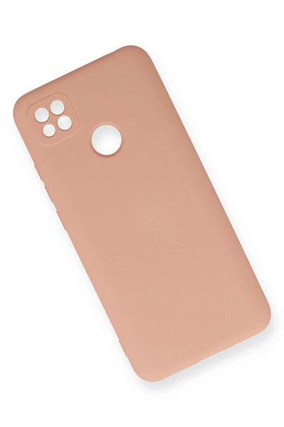CepteToptan جراب هاتف Xiaomi Redmi 9C مصنوع من السيليكون المخملي الداخلي - بودرة - MKİ4864-8605