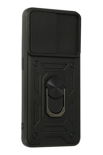 CepteToptan حافظة هاتف اوبو A74 4G من السيليكون مع حلقة عدسة بارس - أسود - MKİ1772-9761