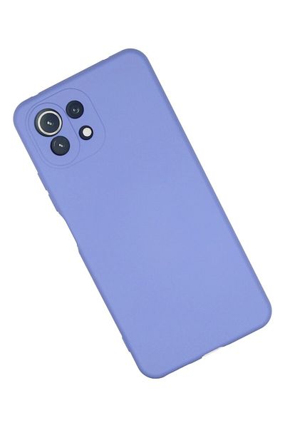 CepteToptan حافظة هاتف Xiaomi MI 11 Lite من السيليكون المخملي الداخلي - أرجواني - MKİ9160-6441
