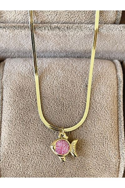 Rupen Kraft 316 Lsurgical Steel Special Design Colorful Fish Stainless Tarnish Steel Necklace