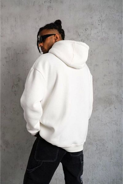 JANES 3 Thread Hooded Sweatshirt Hoodie - White
