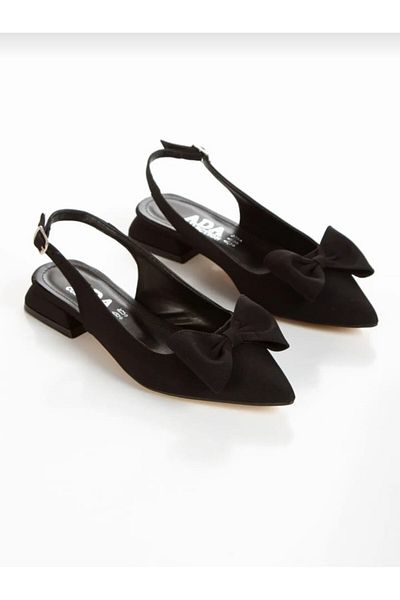 muhhu moda Daily, Ballerina, Black Satin, Bow, Open Back, Full Mold