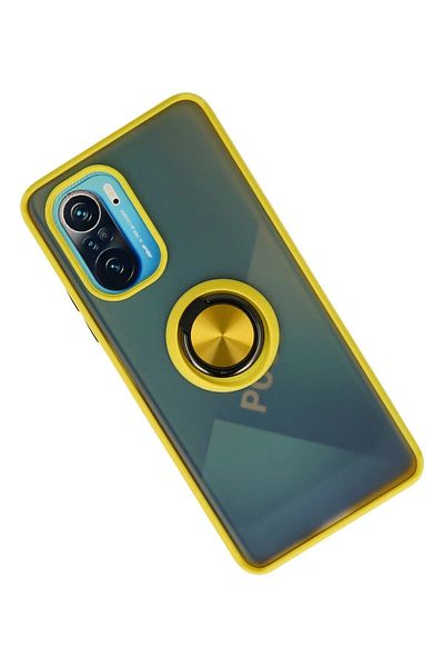 CepteToptan غطاء حماية سيليكون مونتريال لهاتف Xiaomi Redmi K40 - أصفر - MKİ2563-1187