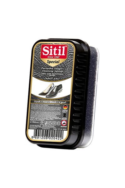 SİTİL 4 ADET Parlatıcı Sünger Kutulu Siyah