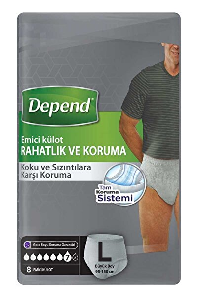 MATMEL 4 Pcs Depend Absorbent Underwear Large Size Men's 8-Pack