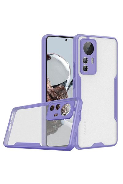 CepteToptan جراب هاتف Xiaomi Mi 12T من السيليكون البلاتيني - أرجواني - MKİ8469-8658