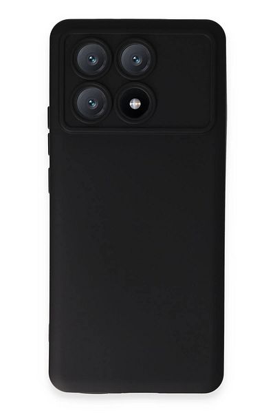 CepteToptan حافظة هاتف Xiaomi Poco X6 Pro من السيليكون المخملي الداخلي - أسود - MKİ5220-5866