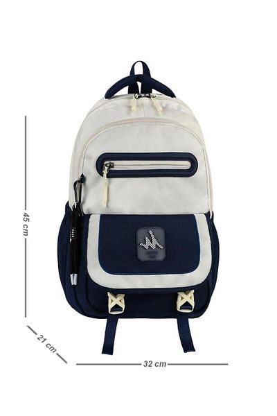 Baginn Unisex High School Backpack Middle School Backpack 45*32 cm with Keychain Gift