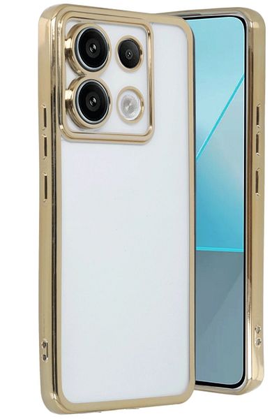 CepteToptan حافظة هاتف Xiaomi Redmi Note 13 Pro 4G من السيليكون مع عدسة - ذهبي - MKİ2235-6216