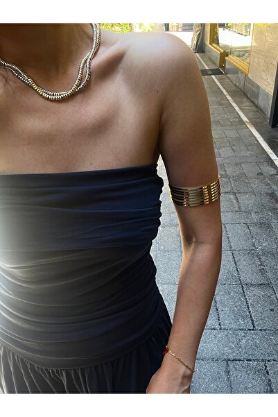 Hoop jewelery سوار أكمام من طراز AJDA باللون الذهبي