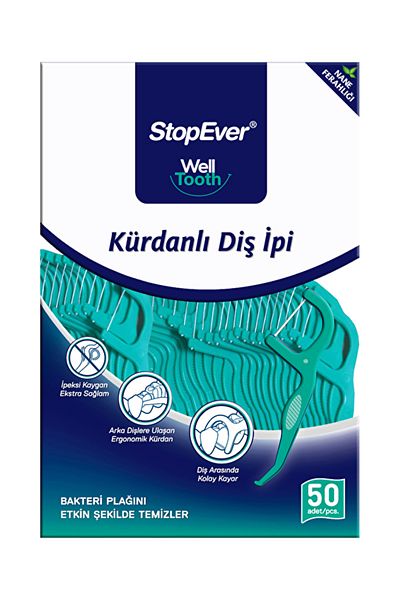MATMEL Stopever Welltooth Toothpick Dental Floss 50 Pieces