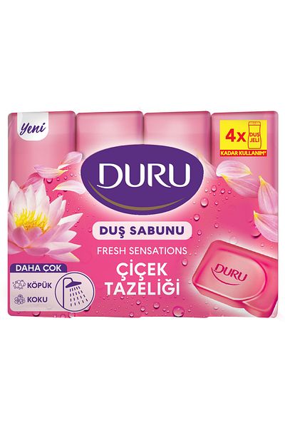 Duru Shower Soap Fresh Floral Freshness 4X150 g