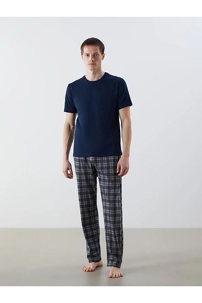LC Waikiki Gray Standard Fit Men's Pajama Set 3 Pack
