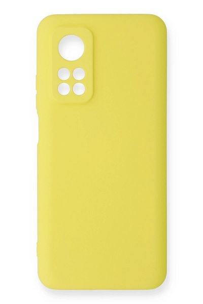 CepteToptan حافظة هاتف Xiaomi Mi 10T مصنوعة من السيليكون المخملي الداخلي - أصفر - MKİ2286-4001
