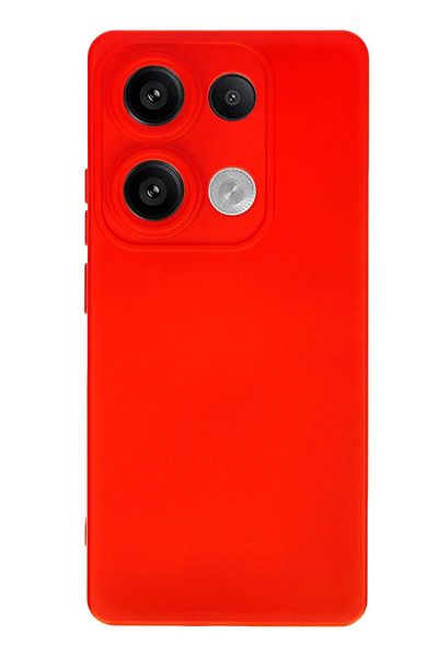 CepteToptan حافظة هاتف Xiaomi Redmi Note 13 4G من السيليكون المخملي الداخلي - أحمر - MKİ5832-9780
