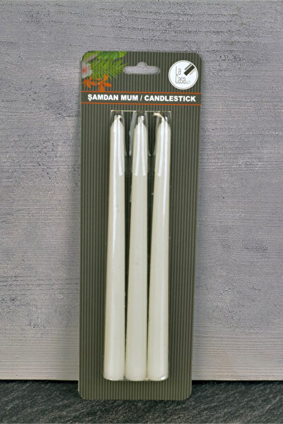 Tohana Candlestick Candle 3 Piece White Lca20320