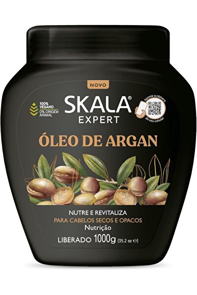 MQ كريم سكالا إكسبيرت لعلاج الشعر بزيت الأرغان، 1000 غرام