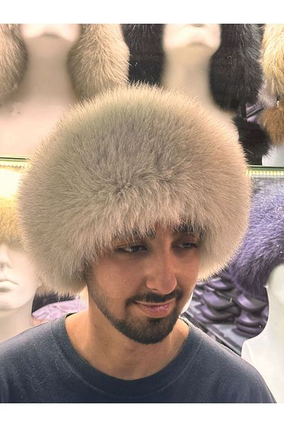 hoaryage Special Production Genuine Mink Fur Hat, Mink Fur Hat