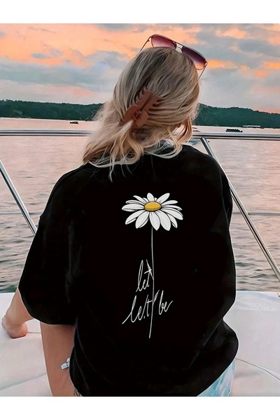 qubo sportswear & company تي شيرت qubo للجنسين من القطن المطبوع ذو رقبة دائري...