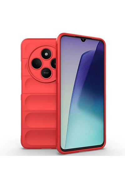 CepteToptan حافظة هاتف Xiaomi Redmi 14C من السيليكون المثالي - أحمر - MKİ2508-9102