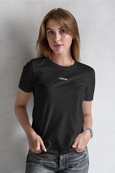 feinas Γυναικείο Tshirt - I Offline