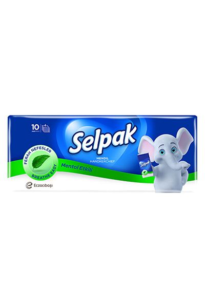 Selpak Wipes 10 Pack Menthol