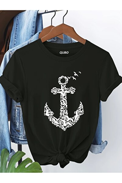 qubo sportswear & company Tricou unisex Qubo, oversize, din bumbac, cu imprim...