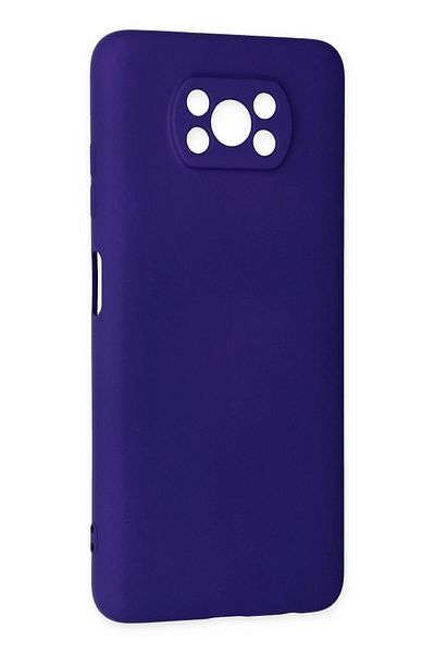 CepteToptan حافظة هاتف Xiaomi Pocophone X3 من السيليكون المخملي الداخلي - أرجواني - MKİ5920-4903