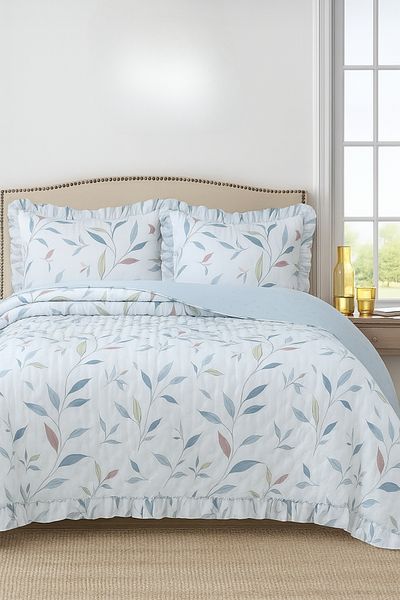 sutra Flora Series Double Sided Double Bedspread Set