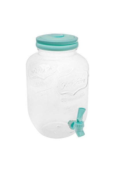OEM Beverage Dispenser with Faucet & Mint Green Plastic Lid 4.4L