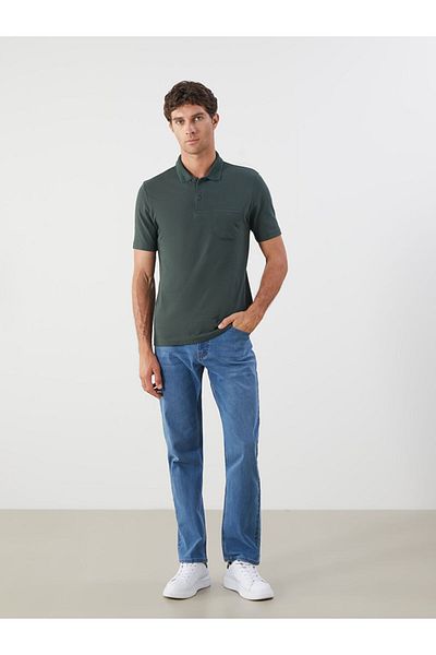 LC Waikiki Νέα σεζόν Polo Collar Short Sleeve Pique Ανδρικό Tisort - S52840Z8